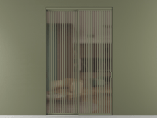 Перегородка Formato внутри проёма 2 створки