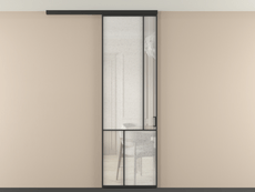 Перегородка Mosaic вдоль стены на потолок одностворчатая