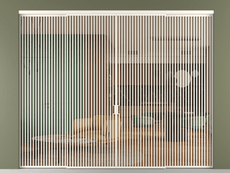 Перегородка Formato внутри проёма 4 створки