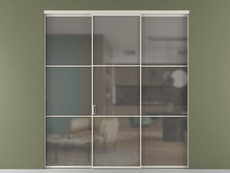 Перегородка Формато внутри проёма 3 створки