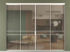 Перегородка Формато внутри проёма 4 створки