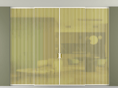 Перегородка Formato внутри проёма скрытое крепление в потолок 4 створки