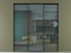 Перегородка Formato внутри проёма 3 створки