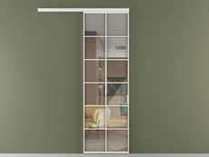 Перегородка Формато вдоль стены 1 створка