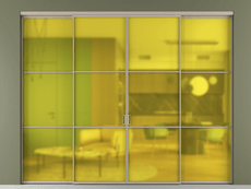 Перегородка Formato внутри проёма 4 створки