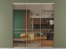 Перегородка Формато внутри проёма 3 створки