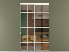 Перегородка Формато внутри проёма 2 створки