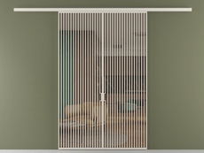 Перегородка Формато вдоль стены 2 створки