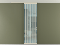 Перегородка Формато вдоль стены на потолок 1 створка