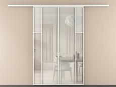 Перегородка Мозаик вдоль стены 2 створки