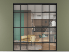 Перегородка Формато внутри проёма 3 створки