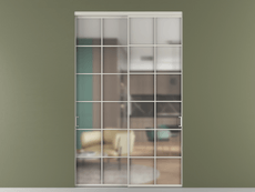 Перегородка Формато внутри проёма 2 створки