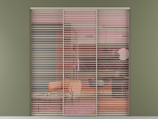 Перегородка Formato внутри проёма 3 створки