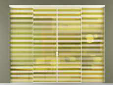 Перегородка Формато внутри проёма 4 створки