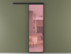 Перегородка Formato вдоль стены 1 створка