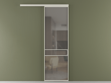 Перегородка Formato вдоль стены 1 створка