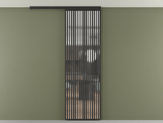 Перегородка Формато вдоль стены на потолок 1 створка