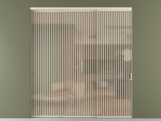 Перегородка Formato внутри проёма 3 створки с синхронным механизмом