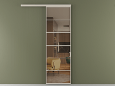 Перегородка Формато вдоль стены 1 створка