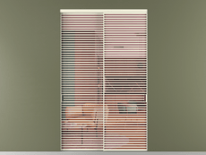 Перегородка Формато внутри проёма 2 створки