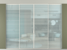 Перегородка Формато внутри проёма скрытое крепление в потолок 4 створки