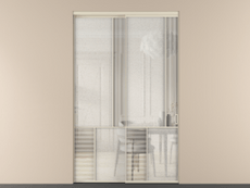 Перегородка Мозаик внутри проёма 2 створки