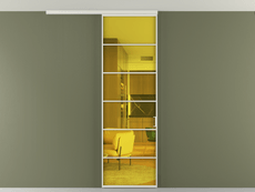 Перегородка Формато вдоль стены на потолок 1 створка