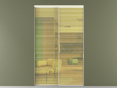 Перегородка Formato внутри проёма 2 створки