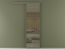 Перегородка Formato вдоль стены 1 створка