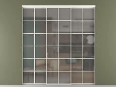 Перегородка Формато внутри проёма 3 створки