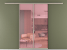 Перегородка Formato вдоль стены 2 створки