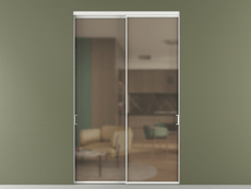 Перегородка Formato внутри проёма 2 створки