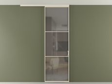 Перегородка Формато вдоль стены на потолок 1 створка