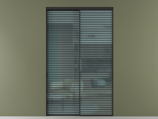 Перегородка Формато внутри проёма 2 створки