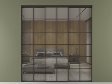 Перегородка Формато внутри проёма 3 створки