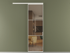 Перегородка Формато вдоль стены 1 створка