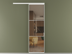 Перегородка Формато вдоль стены 1 створка