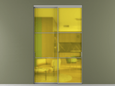 Перегородка Формато внутри проёма 2 створки