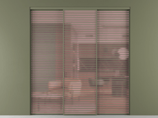 Перегородка Формато внутри проёма 3 створки