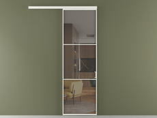 Перегородка Формато вдоль стены 1 створка