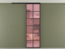 Перегородка Формато вдоль стены на потолок 1 створка