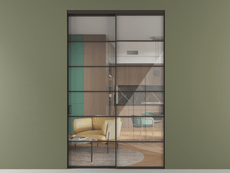 Перегородка Формато внутри проёма 2 створки