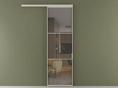 Перегородка Формато вдоль стены 1 створка