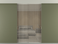 Перегородка Formato внутри проёма двустворчатая со скрытым креплением в потолок