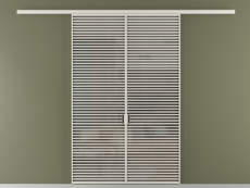 Перегородка Формато вдоль стены 2 створки