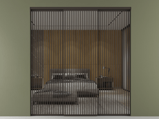 Перегородка Формато внутри проёма 3 створки