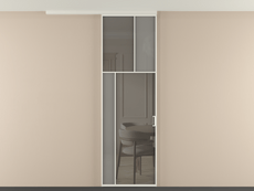 Перегородка Мозаик вдоль стены на потолок 1 створка