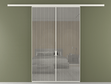 Перегородка Formato вдоль стены 2 створки