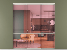 Перегородка Formato внутри проёма 3 створки