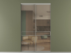 Перегородка Формато внутри проёма 2 створки